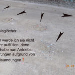 Schlaglöcher 2021 August